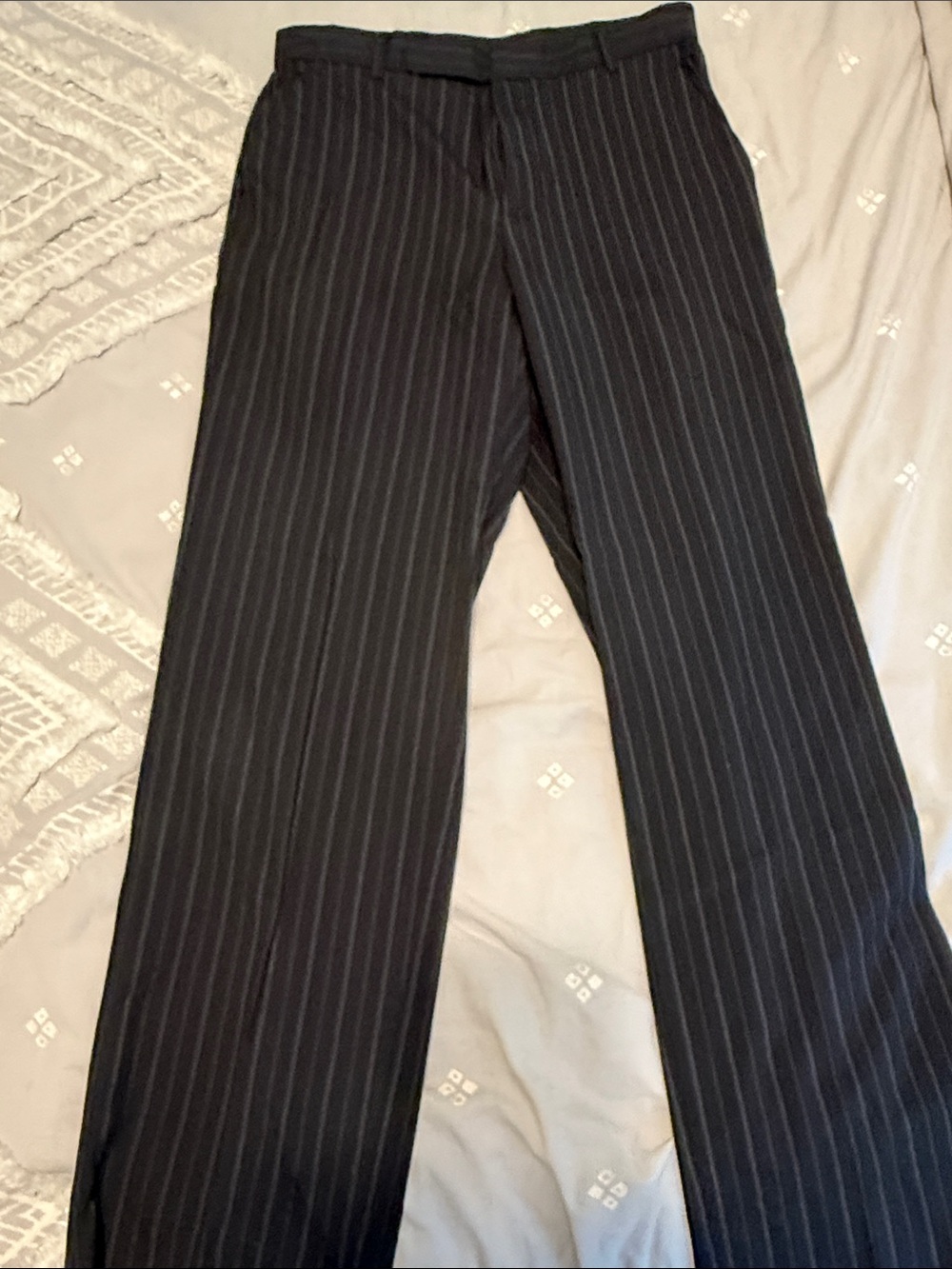 Perry Ellis Black Pinstripe Trousers